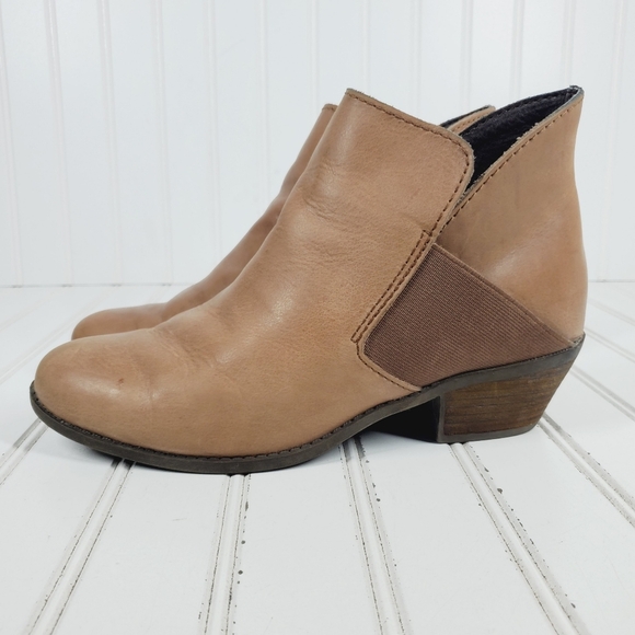 Me Too Zoey Leather Block Heel Round Toe Ankle Boots i36 - Picture 1 of 11